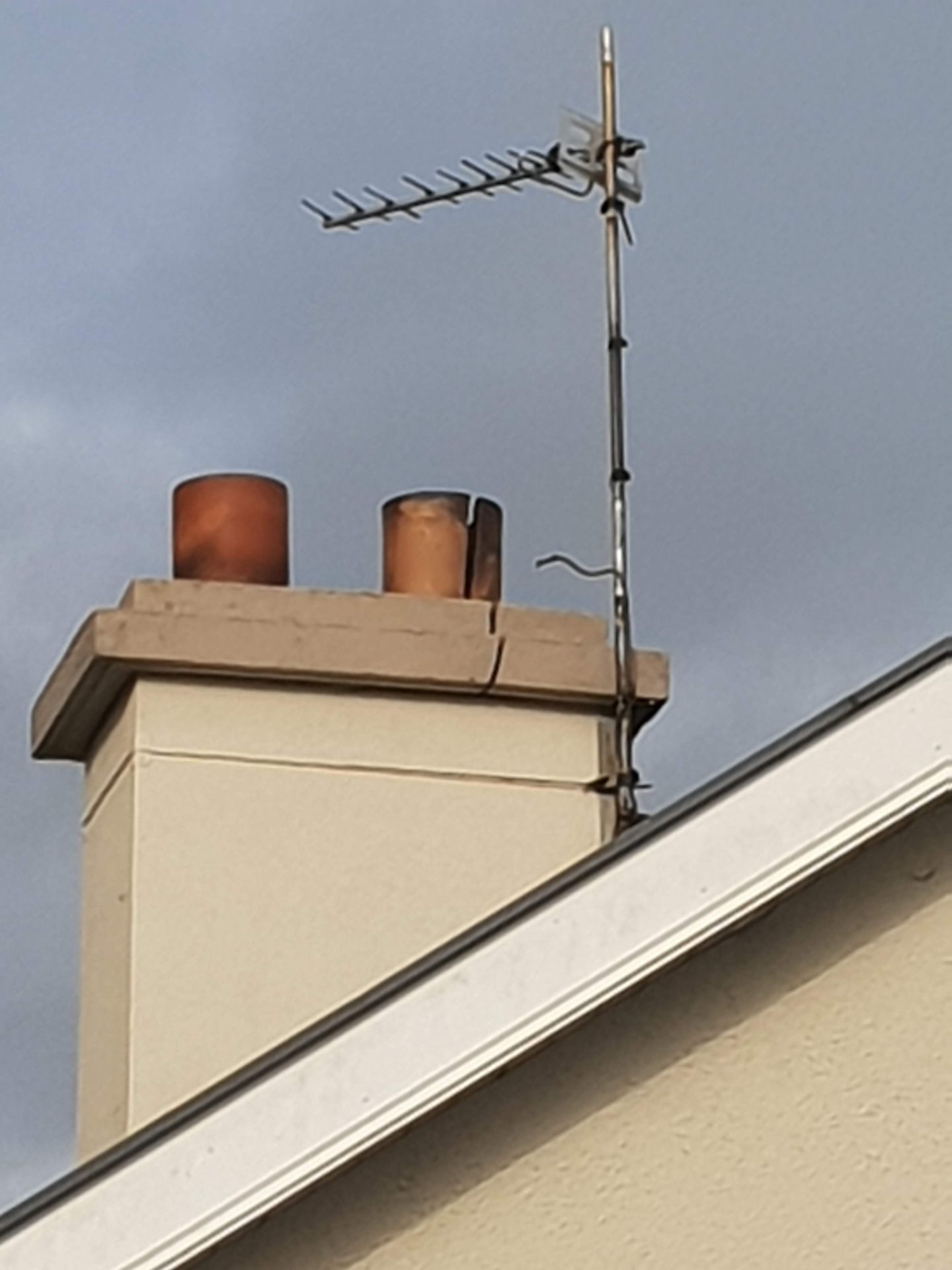 Cracked chimney stack insurance claim Galway – Technical evidence of chimney fire damage vs wear and tear.